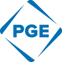 PGE logo linking to PGE